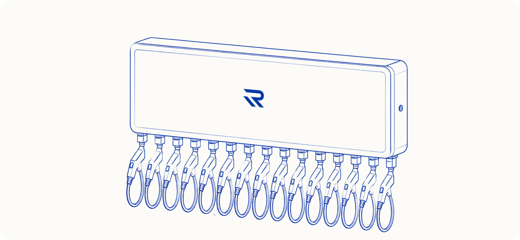 12-Port Centralized Charging Hub